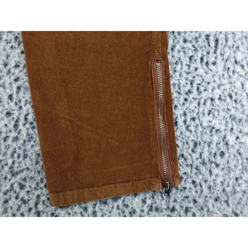 Sanctuary Utility‎ Pants Womens 28 Brown Corduroy Ankle Zip Anthropologie